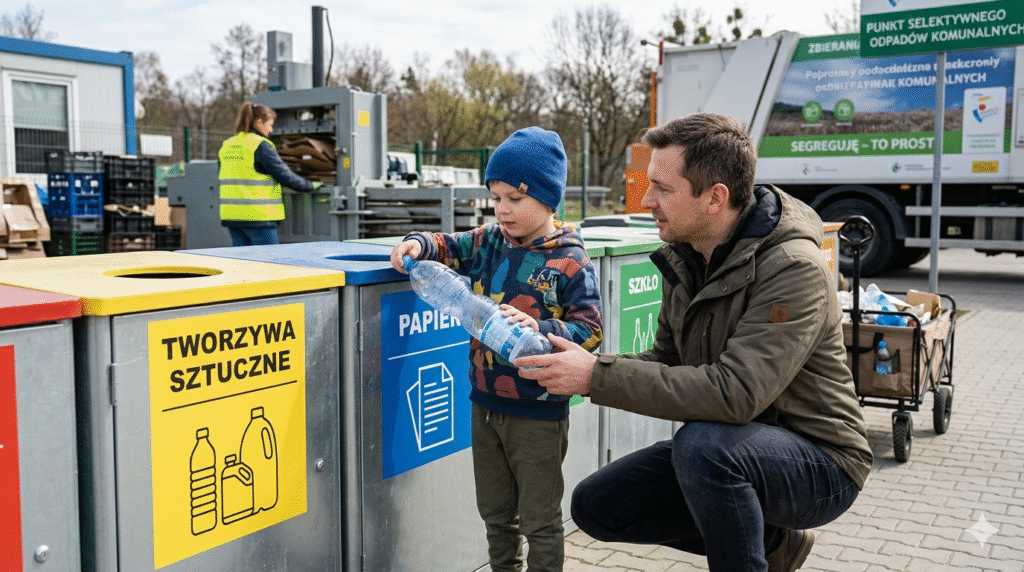 Na obrazie widzimy realistyczną scenę edukacyjną uchwyconą w świetle dziennym